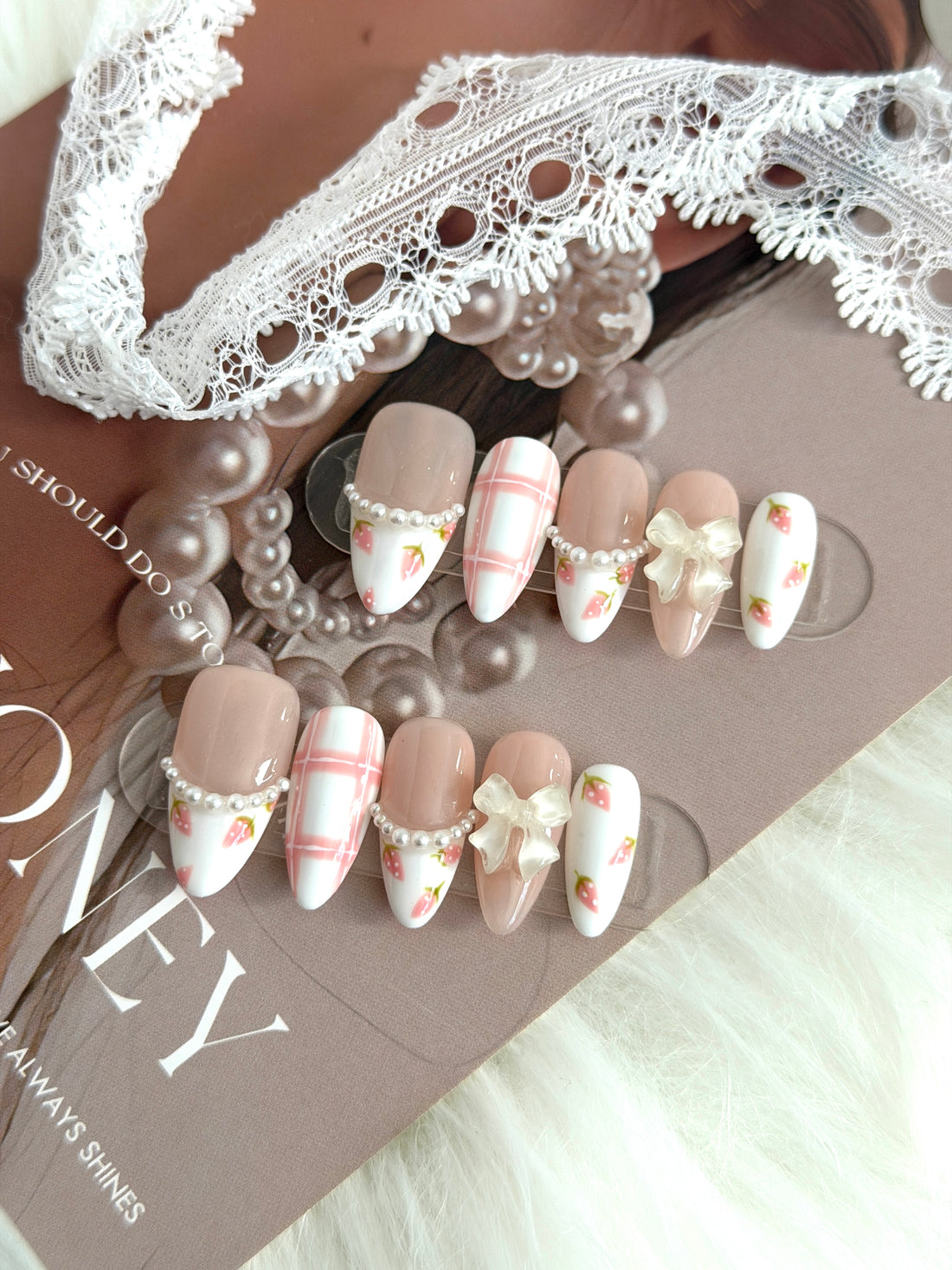 Sweet Strawberry Bow