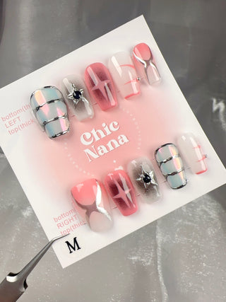 Clearance Sale: Medium Size Handmade Press-On Nails Collection 6