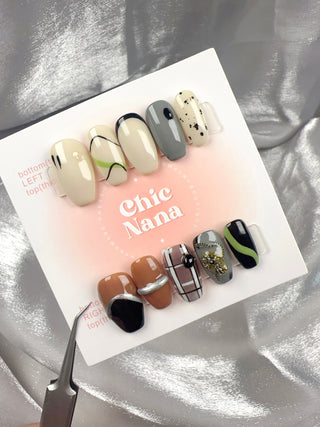 Clearance Sale: Medium Size Handmade Press-On Nails Collection 10