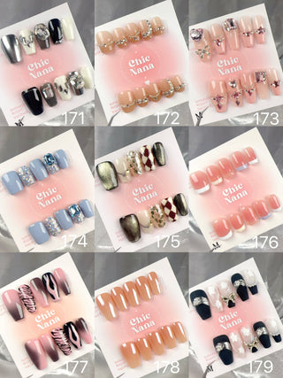 Clearance Sale: Medium Size Handmade Press-On Nails Collection 7
