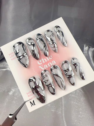 Clearance Sale: Medium Size Handmade Press-On Nails Collection 6