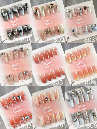 Clearance Sale: Medium Size Handmade Press-On Nails Collection 3